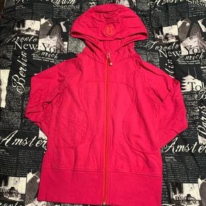 Bright pink Lululemon hoodie size 4